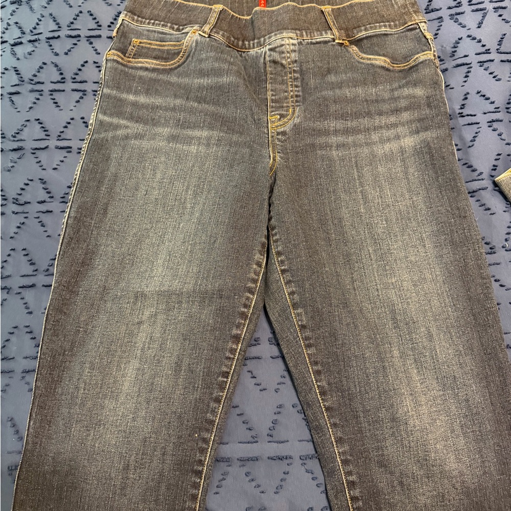 SPANX women’s Dark Wash Straight Jeans leggings size 1X